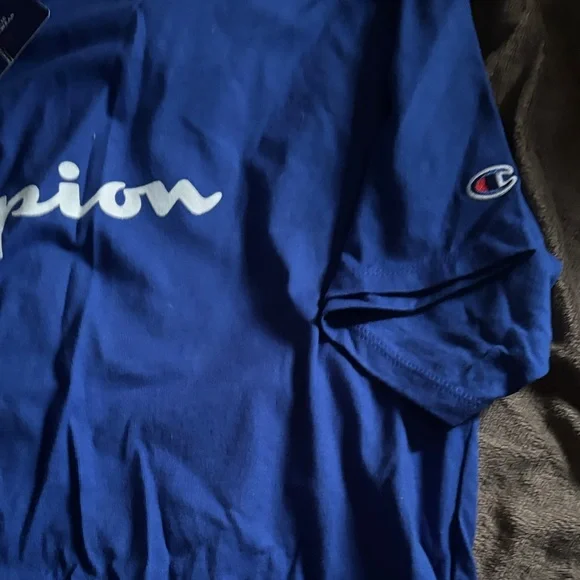 Champion Men's Classic Blue Tee - Picture 3 of 5